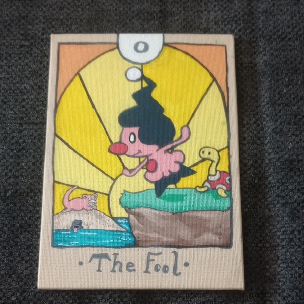 The Fool Tarot Card Art Canvas